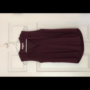 Burgundy LOFT Blouse